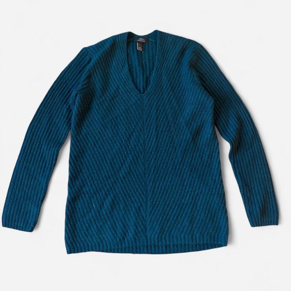 Teal/Blue V-neck Sweater
